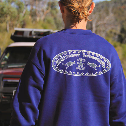 'Gone West' jumper (Bremer Blue)