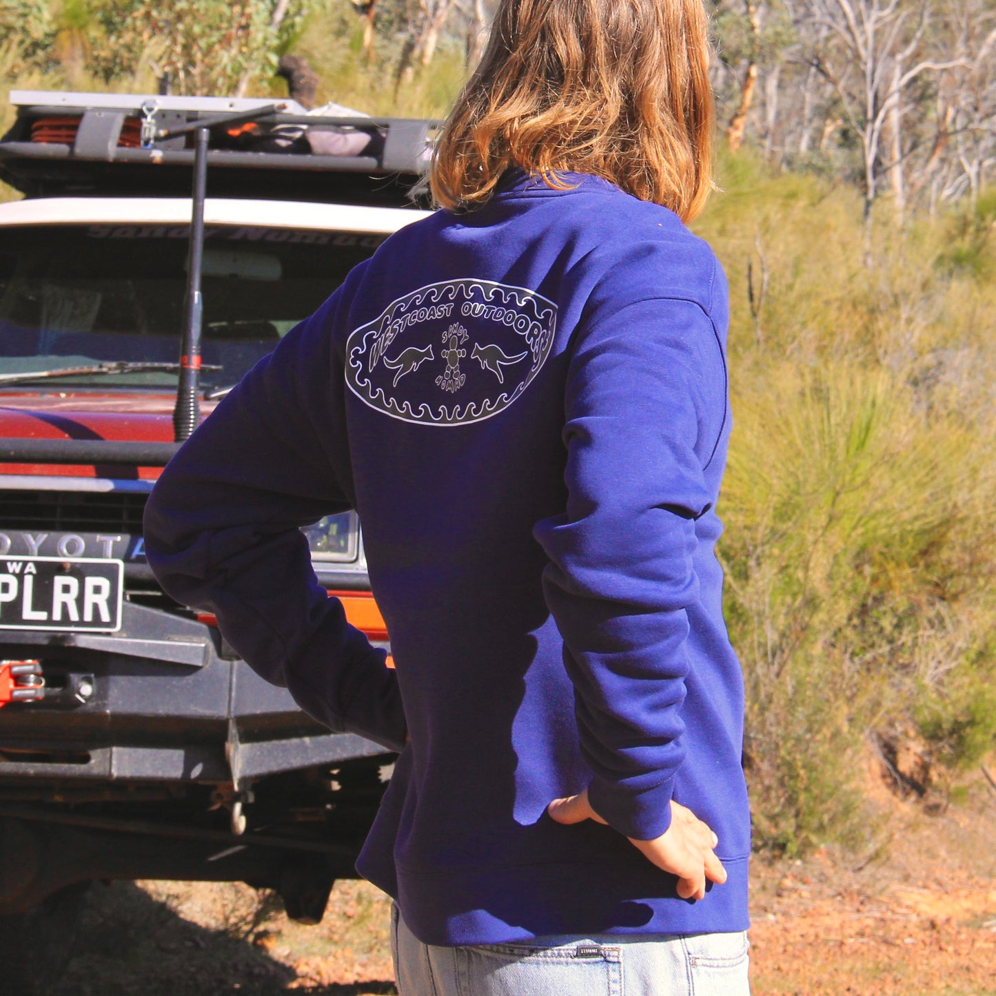 'Gone West' jumper (Bremer Blue)