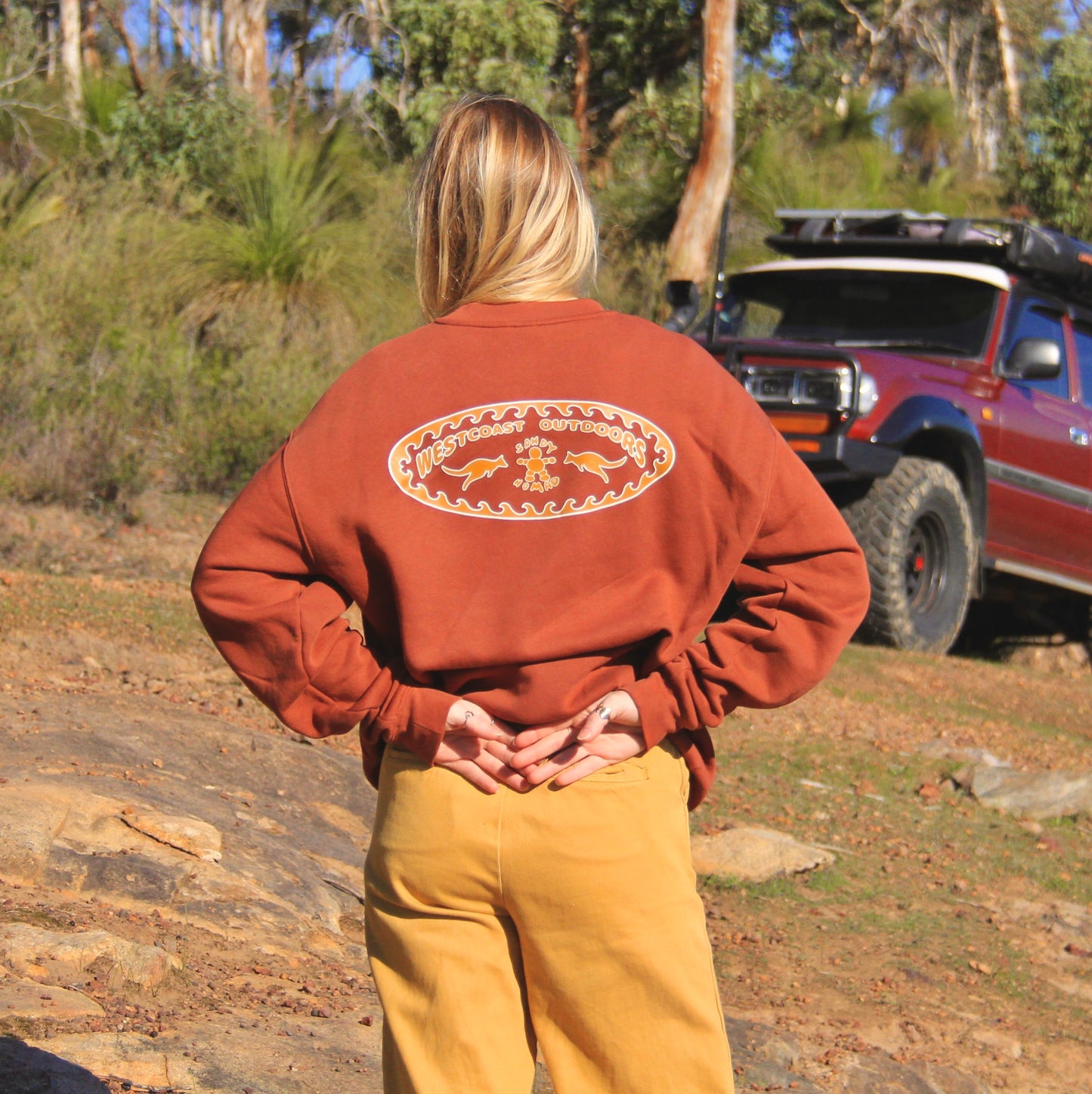 'Gone West' jumper (Red Rock)