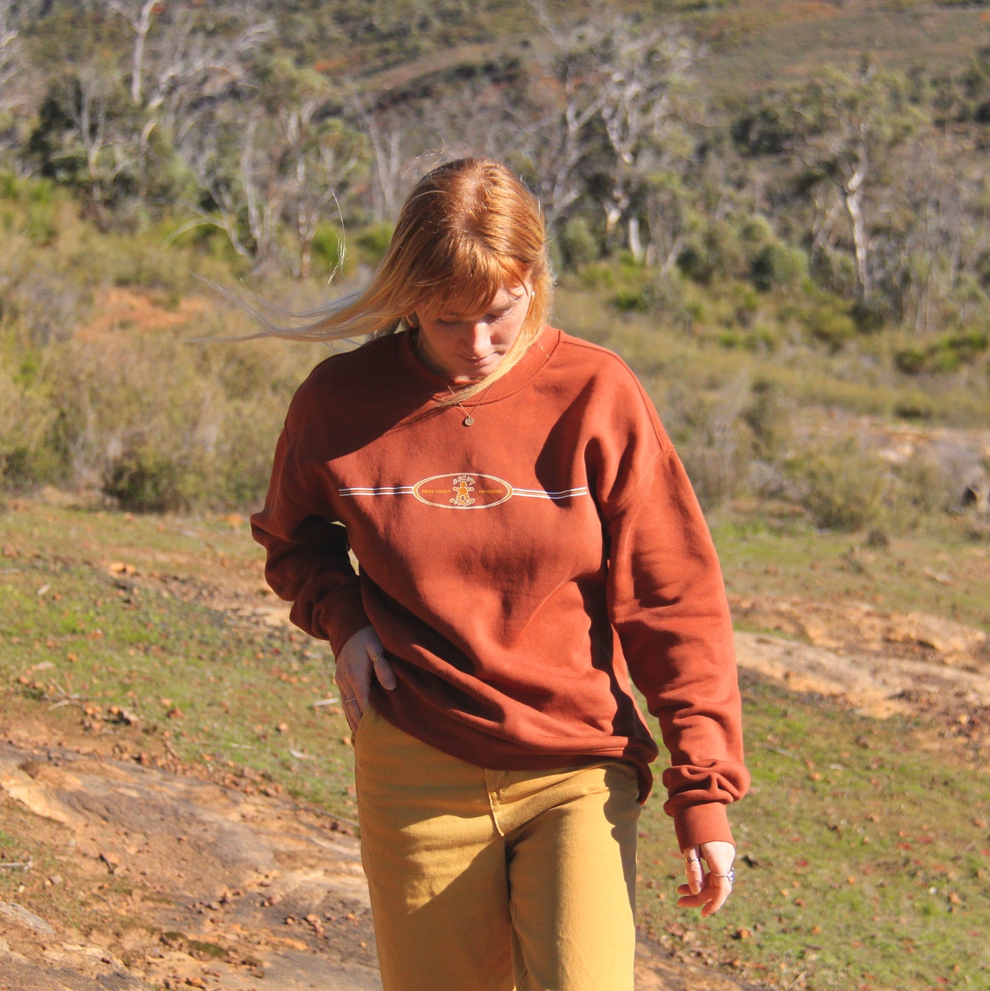 'Gone West' jumper (Red Rock)
