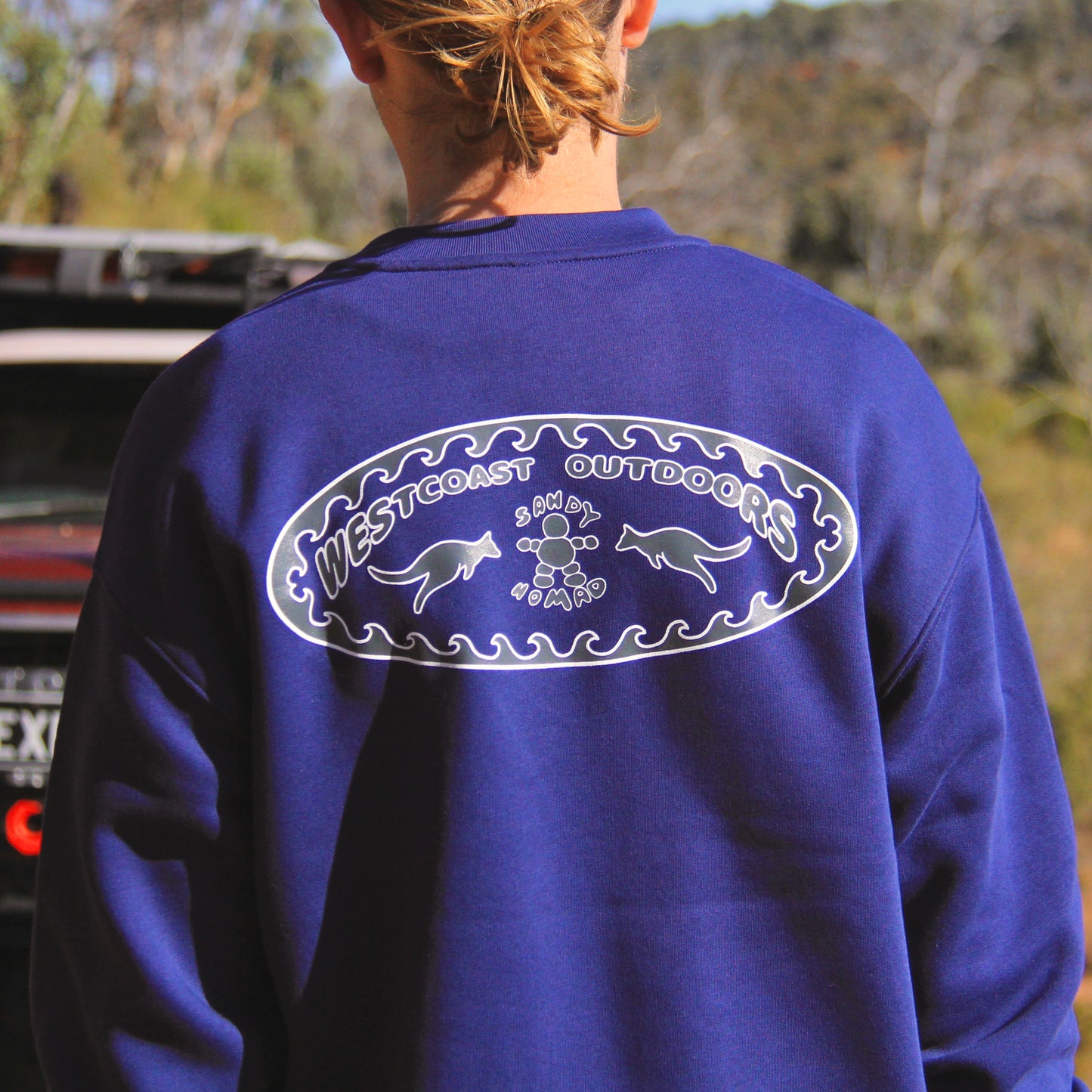 'Gone West' jumper (Bremer Blue)