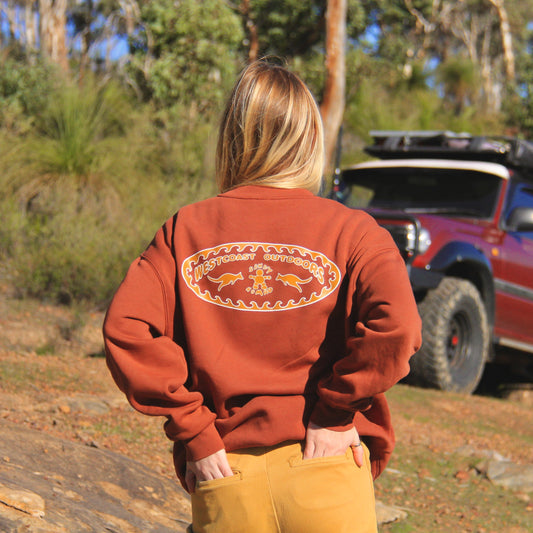 'Gone West' jumper (Red Rock)