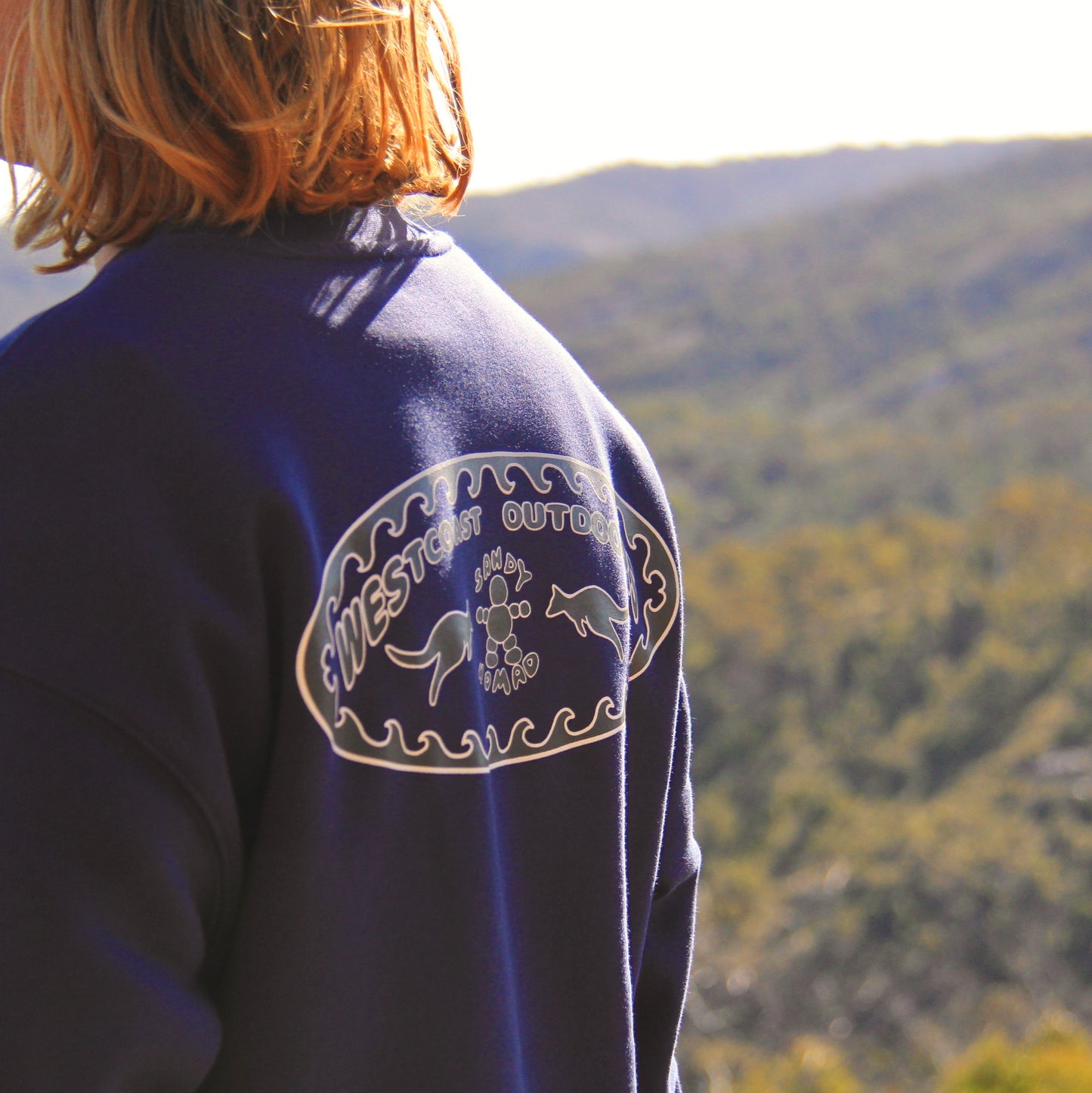 'Gone West' jumper (Bremer Blue)