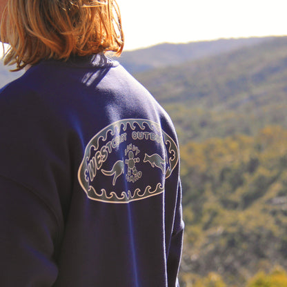 'Gone West' jumper (Bremer Blue)