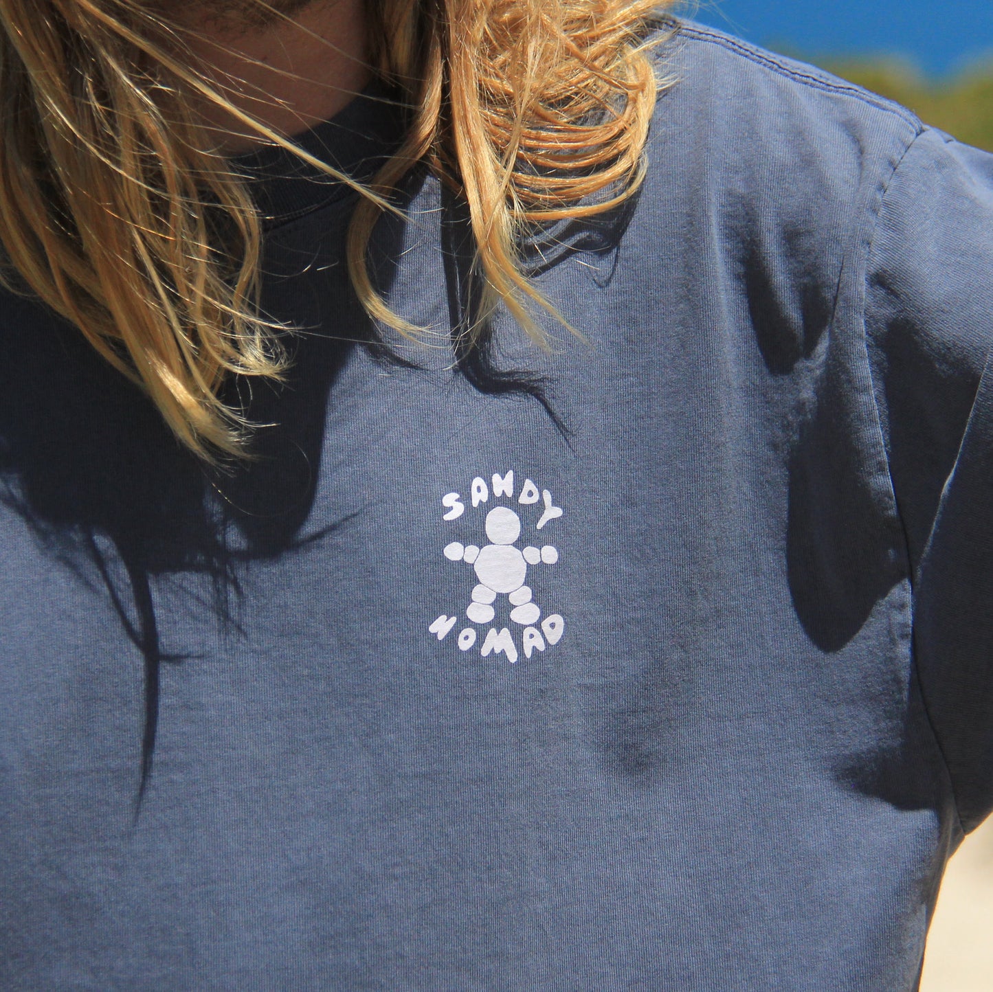 'Off Track' tee (blue)