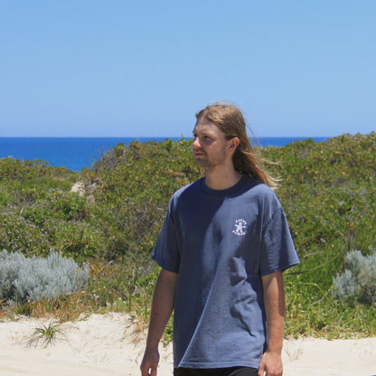 'Off Track' tee (blue)