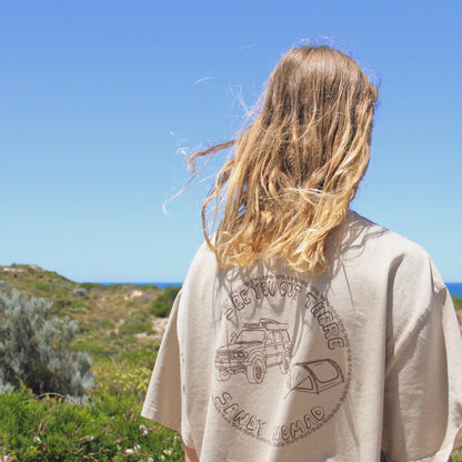 'Off Track' tee (sandy)