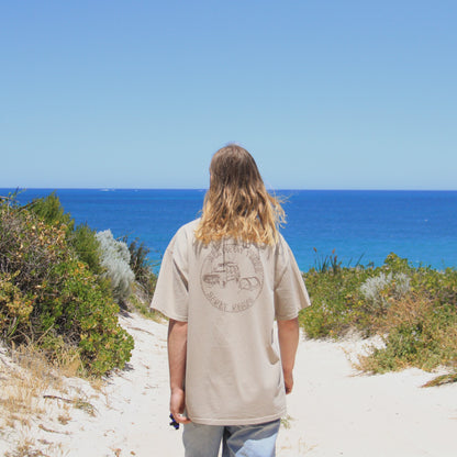 'Off Track' tee (sandy)