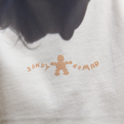 'Off Track' tee (cream)