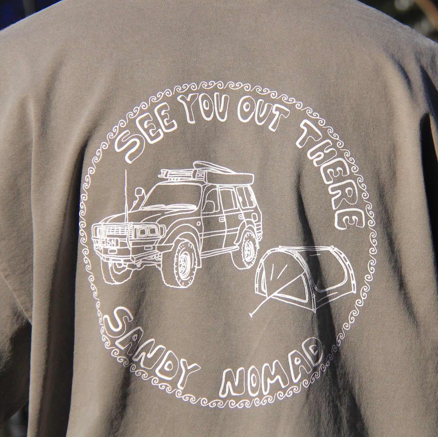 'Off Track' tee (grey)