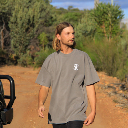 'Off Track' tee (grey)