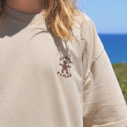 'Off Track' tee (sandy)